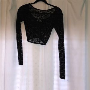 lace crop top